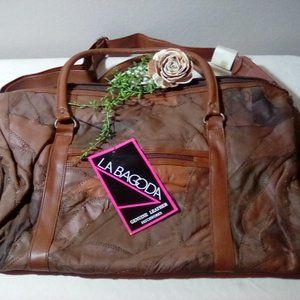 Vintage New patchwork leather tote